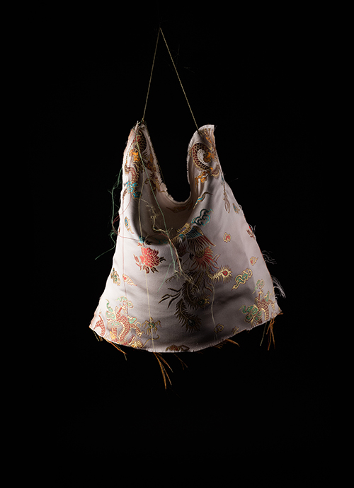 Kat Liu, Bleached Oriental Fabric, 2016