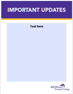 Important Updates template