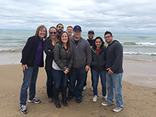 SVA students on beach